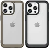 Hurtel Skaidrus sustiprintas dėklas iPhone 15 Pro – juodas rėmelis