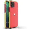 Hurtel Skaidrus TPU dėklas iPhone 13 mini – geltonas rėmelis