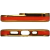 Hurtel Skaidrus TPU dėklas iPhone 13 Pro Max – raudonas
