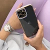 Hurtel Skaidrus TPU dėklas iPhone 13 Pro Max – raudonas