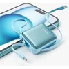 Joyroom JR-PBF27 22.5W 10000mAh Powerbank su dviem integruotais kabeliais – mėlynos spalvos