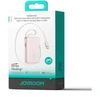Joyroom JR-PR2L 10000mAh 35W išorinė baterija su integruotu ištraukiamu USB-C laidu ir USB-C virvele - Rožinė