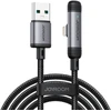 Joyroom S-A56 EnjoyX Series 90° USB-A – Lightning 3A kabelis 1.2m – juodos spalvos