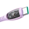 Joyroom S-A59 Vibrant serijos 3A USB-A - USB-C kabelis 1.2m - Violetinė