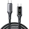 Joyroom S-A60 StarTalk 100W USB-C - USB-C kabelis 1.2m - Juodas