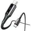 Joyroom S-A60 StarTalk 100W USB-C - USB-C kabelis 1.2m - Juodas