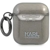 Karl Lagerfeld KLA2UCHGK AirPods dėklas juodos spalvos Glitter Choupette