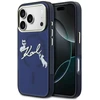 Dėklas Karl Lagerfeld IML Choupettes Karl Script Logo MagSafe Case for iPhone 17 Pro - Mėlyna