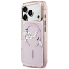 Dėklas Karl Lagerfeld IML Choupettes Karl Script Logo MagSafe Case for iPhone 17 Pro Max - Rožinė