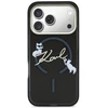 Dėklas Karl Lagerfeld IML Choupettes Karl Script Logo MagSafe Case for iPhone 17 Pro Max - Juodas