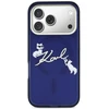 Dėklas Karl Lagerfeld IML Choupettes Karl Script Logo MagSafe Case for iPhone 17 Pro - Mėlyna