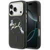 Dėklas Karl Lagerfeld IML Choupettes Karl Script Logo MagSafe Case for iPhone 17 Pro - Juodas