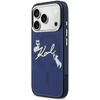 Dėklas Karl Lagerfeld IML Choupettes Karl Script Logo MagSafe Case for iPhone 17 Pro - Mėlyna