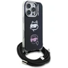 Karl Lagerfeld IML Crossbody K&CH Heads dėklas skirtas Apple iPhone 16 Pro Juodas