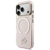 Dėklas Karl Lagerfeld IML KL Script Logo MagSafe Case for iPhone 17 Pro Max - Rožinė