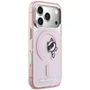 Dėklas Karl Lagerfeld IML Peekaboo MagSafe Case for iPhone 17 Pro - Rožinė