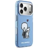 Dėklas Karl Lagerfeld Karl &amp; Choupette Back MagSafe Case for iPhone 17 Pro Max - Mėlyna