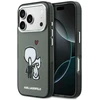 Dėklas Karl Lagerfeld Karl &amp; Choupette Back MagSafe Case for iPhone 17 Pro Max - Juodas