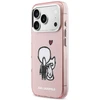 Dėklas Karl Lagerfeld Karl &amp; Choupette Back MagSafe Case for iPhone 17 Pro - Rožinė