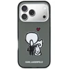 Dėklas Karl Lagerfeld Karl &amp; Choupette Back MagSafe Case for iPhone 17 Pro - Juodas