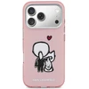 Dėklas Karl Lagerfeld Karl &amp; Choupette Back MagSafe Case for iPhone 17 Pro - Rožinė