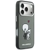 Dėklas Karl Lagerfeld Karl &amp; Choupette Back MagSafe Case for iPhone 17 Pro - Juodas