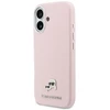 Karl Lagerfeld Karl &amp; Choupette Head Pins Saffiano MagSafe dėklas iPhone 17 - Rožinė