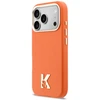 Karl Lagerfeld dėklas, skirtas IPHONE 17 Pro, suderinamas su MagSafe KLHMP17L5PGFKHGO (PU FW W/ KHead logotipu), oranžinis