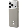 Dėklas Karl Lagerfeld case for IPHONE 17 Pro compatible with MagSafe KLHMP17L5PGFKHGG (PU FW W/ KHead Logo) pilka