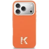 Karl Lagerfeld dėklas, skirtas IPHONE 17 Pro, suderinamas su MagSafe KLHMP17L5PGFKHGO (PU FW W/ KHead logotipu), oranžinis