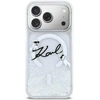 „Karl Lagerfeld“ skysto blizgučio „Karl Script“ logotipo „MagSafe“ dėklas, skirtas „iPhone 17 Pro“ – skaidrus