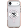 Karl Lagerfeld IML Choupette Sketch Logo MagSafe dėklas Apple iPhone Air rožinės spalvos