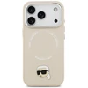 Karl Lagerfeld Karl Pin MagSafe dėklas skirtas Apple iPhone 17 Pro Max rusvai gelsvas