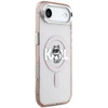 Karl Lagerfeld IML Choupette Sketch Logo MagSafe dėklas Apple iPhone Air rožinės spalvos