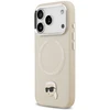 Karl Lagerfeld Karl Pin MagSafe dėklas skirtas Apple iPhone 17 Pro rusvai gelsvas