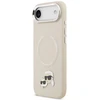 Karl Lagerfeld Karl & Choupette Pins MagSafe dėklas skirtas Apple iPhone Air rusvai gelsvas