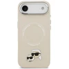 Karl Lagerfeld Karl & Choupette Pins MagSafe dėklas skirtas Apple iPhone Air rusvai gelsvas
