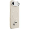 Karl Lagerfeld Karl & Choupette Pins MagSafe dėklas skirtas Apple iPhone Air rusvai gelsvas