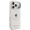 Dėklas Karl Lagerfeld Point &amp; Choupette Sketch MagSafe Case for iPhone 17 Pro - Rožinė
