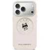 Dėklas Karl Lagerfeld Point &amp; Choupette Sketch MagSafe Case for iPhone 17 Pro - Rožinė