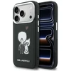 Dėklas Karl Lagerfeld Karl &amp; Choupette Back Logo MagSafe Case for iPhone 17 Pro - Juodas