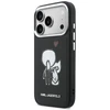 Dėklas Karl Lagerfeld Karl &amp; Choupette Back Logo MagSafe Case for iPhone 17 Pro - Juodas
