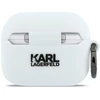 Dėklas Karl Lagerfeld Silicone Karl Head 3D Case for AirPods Pro 3 - Baltas