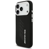 Mercedes AMG Silicone Oversize Rhombs MagSafe Dėklas skirtas Apple iPhone 17 Pro juodos spalvos