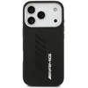 Mercedes AMG Silicone Oversize Rhombs MagSafe Dėklas skirtas Apple iPhone 17 Pro juodos spalvos
