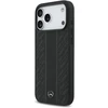 Mercedes Leather Laurel Leaves Stripes MagSafe dėklas Apple iPhone 17 Pro Max juodos spalvos