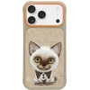 Nimmy Big Eyed Pet 2.0 Cat Dėklas skirtas Apple iPhone 17 Pro rusvai gelsvas