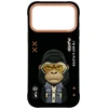„Nimmy Cool&Cute 2.0 Gorilla“ dėklas, skirtas „iPhone 17 Pro“ - Juodas