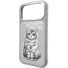 „Nimmy Lucky Fashion Cat“ „MagSafe“ dėklas, skirtas „iPhone 17 Pro Max“ – pilka