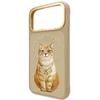 „Nimmy Lucky Fashion Cat“ „MagSafe“ dėklas, skirtas „iPhone 17 Pro Max“ – ruda